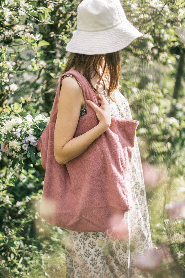 Raspberry Towelling Holdall