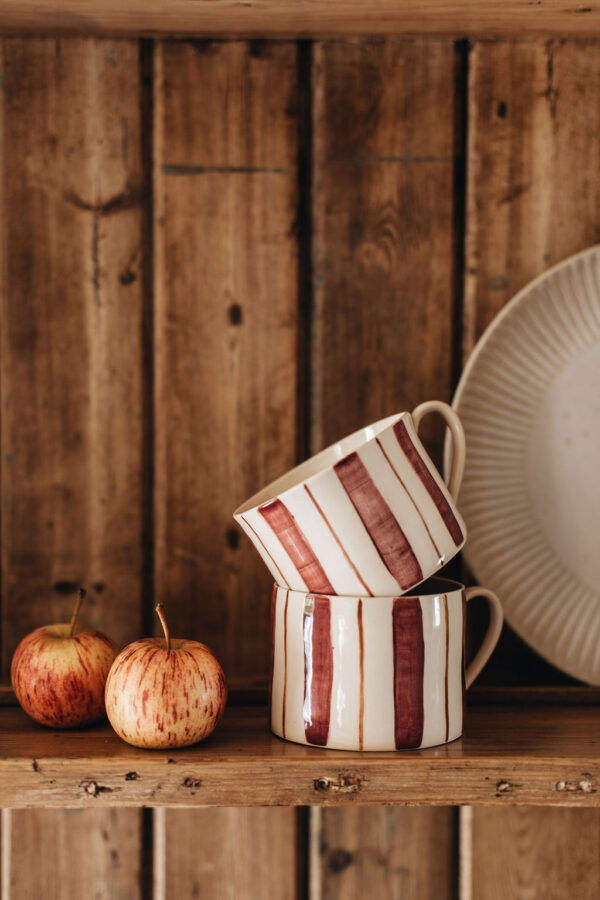 Fonthill Stripe Cup, Plum