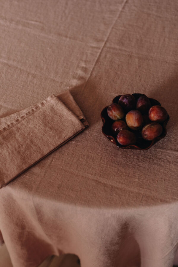 Linen Tablecloth, Pink